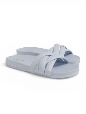 J.Crew Tubular Pool Slide Sandals In Light Blue  NWT